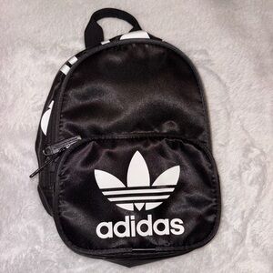 Adidas Black and White Mini Backpack